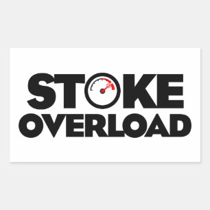 Stoke Överbelastningsmätare Rektangulärt Klistermärke
