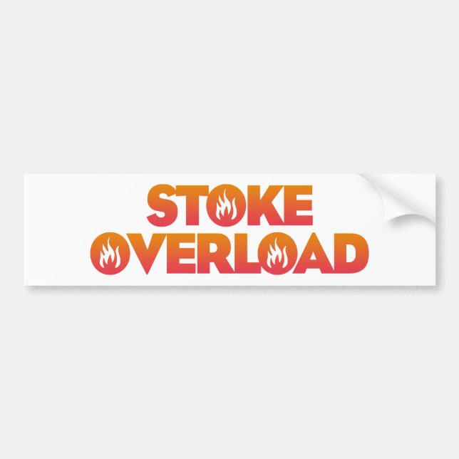 Stoke Overload Flames Bildekal (Framsidan)