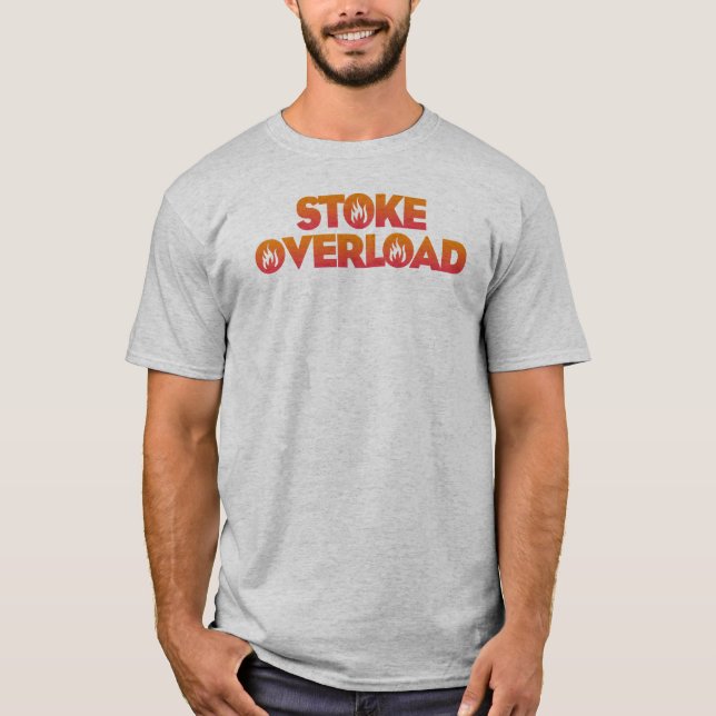 Stoke Overload Flames T Shirt (Framsida)