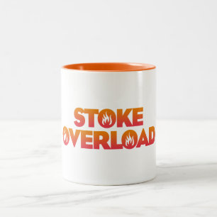 Stoke Overload Flames Två-Tonad Mugg