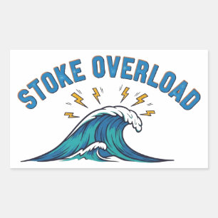 Stoke Overload-våg Rektangulärt Klistermärke