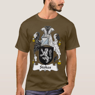 Stokes Coat of Arms Family Crest  T Shirt