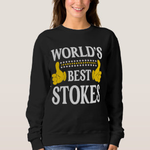 Stokes Surname Team Family Efternamn World's Best T Shirt