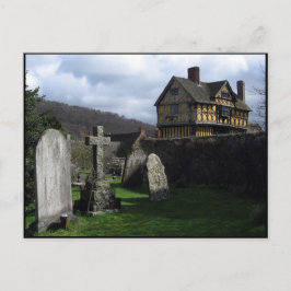 Stokesay Castle Manor House Shropshire England Vykort