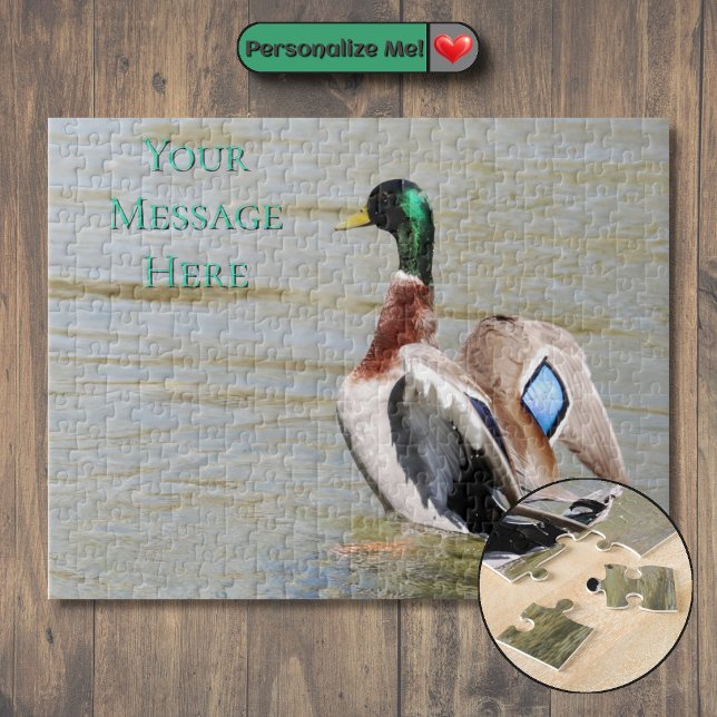 Stokkand Diamant Pusselspel Pussel (Mallard Duck Diamond Jigsaw Puzzle)