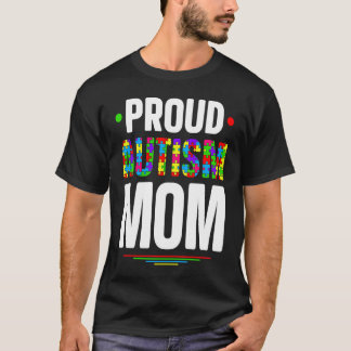 Stol Autism Mamma Autistisk Barn Autism Pussel T Shirt