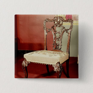 Stol chippendale- "direktör" design, c.1760 knapp