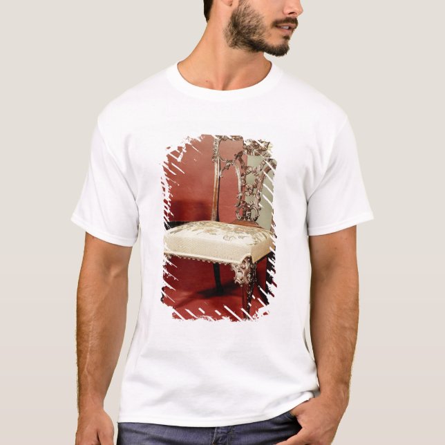 Stol chippendale- "direktör" design, c.1760 t-shirt (Framsida)