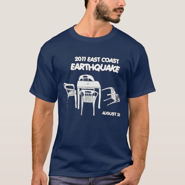 Stol för ostkustjordskalvgräsmatta t-shirt (Framsida)