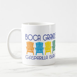 Stolar för Boca stora Gasparilla öFlorida strand Kaffemugg