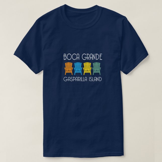 Stolar för Boca stora Gasparilla öFlorida strand T Shirt (Design framsida)