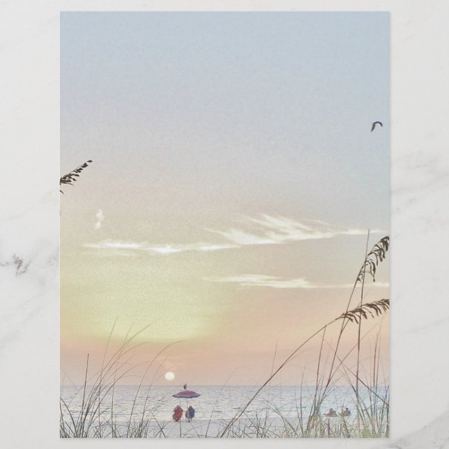 Stolar på stranden Stillastående (Framsida)