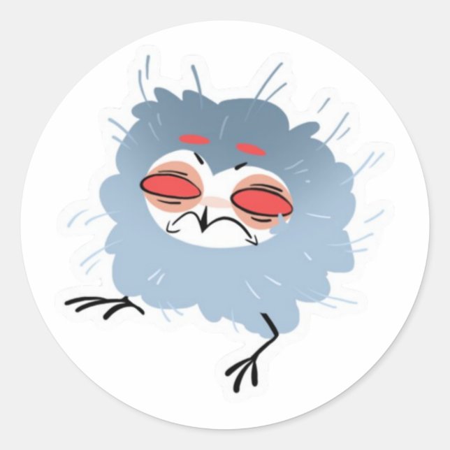 Stolas Sticker Runt Klistermärke (Framsida)