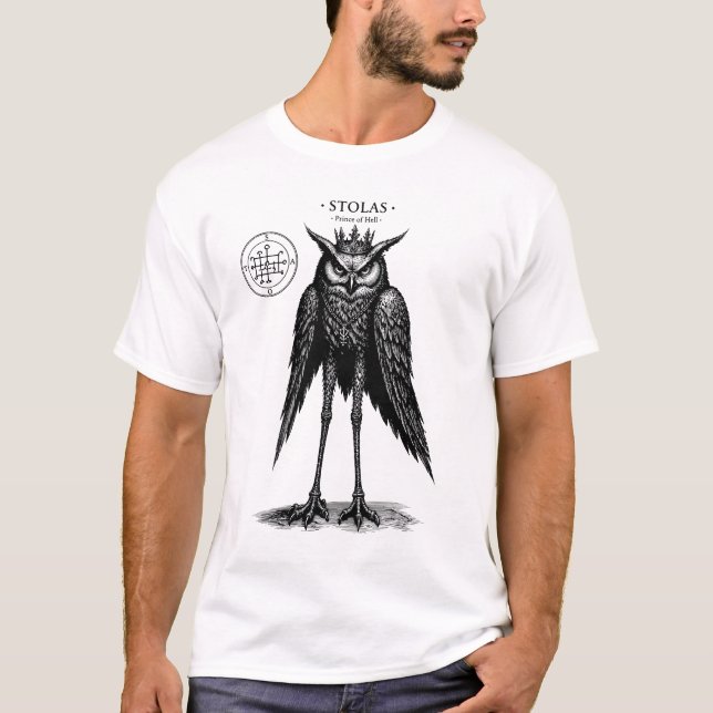 Stolas suverän över skuggor t shirt (Framsida)