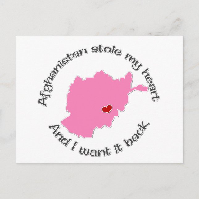 Stole my Heart Afghanistan Vykort (Framsida)