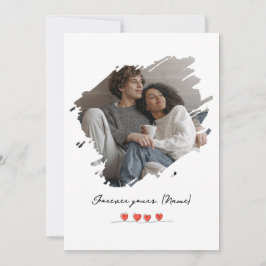 Stole My Heart Valentine's Day Photo Personalized Julkort