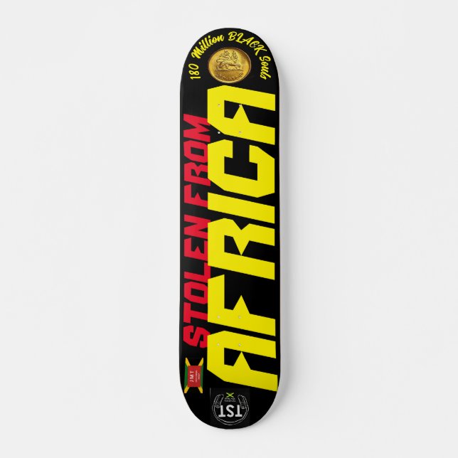 STOLEN FRÅN AFRIKA 2023 7 3/4-tums Skateboard Deck (Framsida)