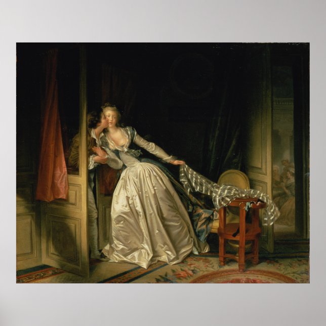 Stolen Kiss av Fragonard, Large Poster (Framsidan)