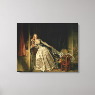 Stolen Kiss av Jean-Honore Fragonard Canvastryck