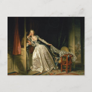 Stolen Kiss av Jean-Honoré Fragonard Vykort