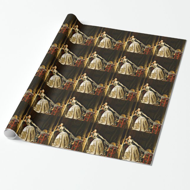 Stolen Kiss, målning av Jean-Honore Fragonard Presentpapper (Utrullad)
