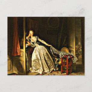 Stolen Kiss, som är målad av Jean-Honore Fragonard Vykort