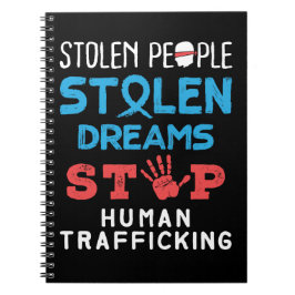 Stolen People Stolen Dreams stoppar människohandel Anteckningsbok