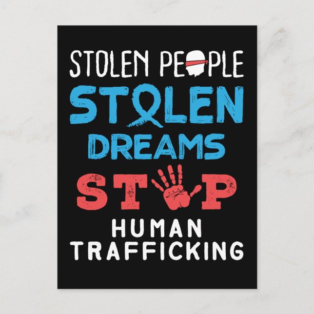 Stolen People Stolen Dreams stoppar människohandel Vykort (Framsida)