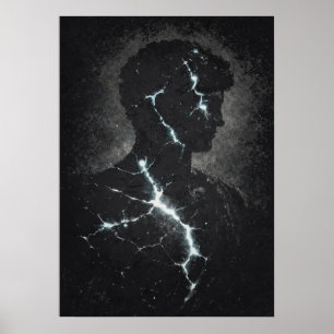 Stolisk väktare, Modern Matrix Abstrakt Konst Poster