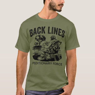 Stolkraft för reservkraft i Linjer T Shirt