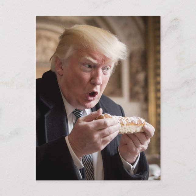 Stollen Bread Trump-Joke Vykort (Framsida)