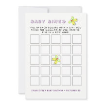 Stollig Bunny Rabbit Baby Shower Bingo Game