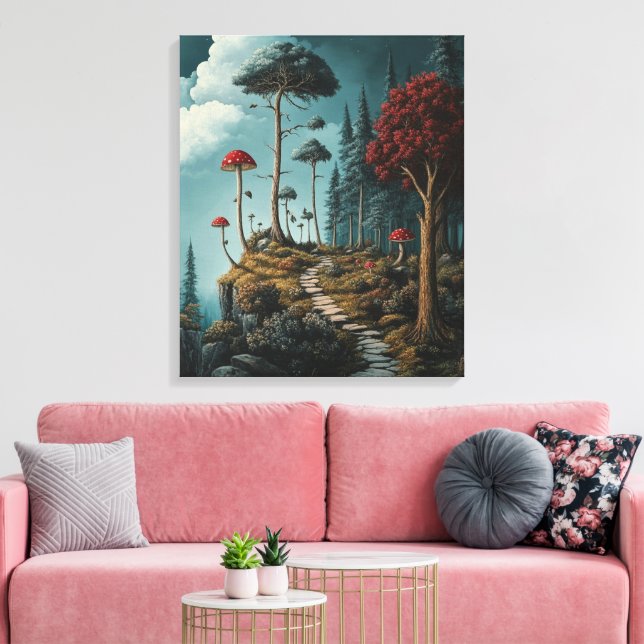 Stollig-Enchanted-Forest Canvastryck (Insitu (Vardagsrum))