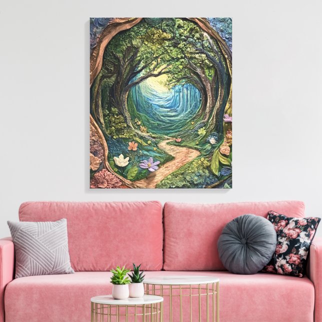 Stollig-Enchanted-Forest Canvastryck (Insitu (Vardagsrum))