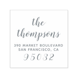 Stollig Family Namn Anpassningsbar Returadress Självfärgande Stämpel