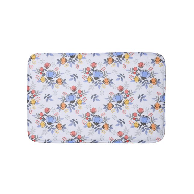 Stollig Hand plockade Flowers Bath Mat Badrumsmatta (Framsidan)