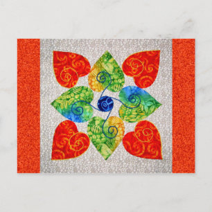 Stollig Hearts Quilt - block nr 1 Vykort