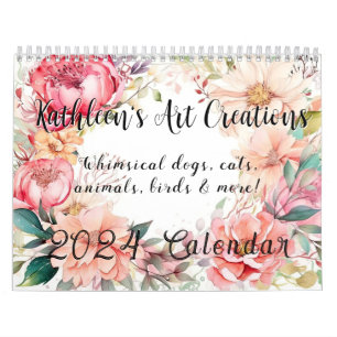 Stollig Hundar, katter, djur, fåglar och mer 2024 Kalender