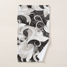 Stollig i Black and Cream Baroque Swirls