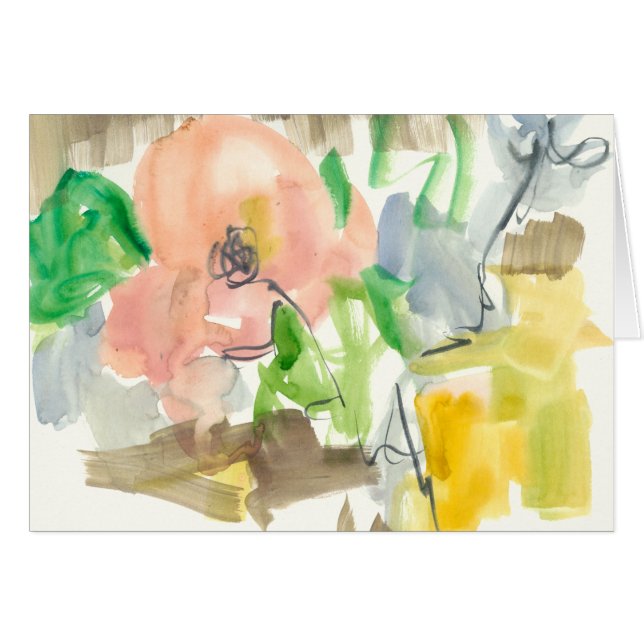 Stollig i Garden II Hälsningskort (Framsidan Horizontal)