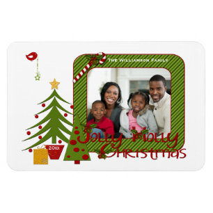 Stollig Julgranar, Bird, Rand Photo Magnet