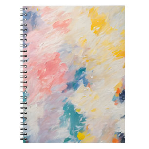 Stollig Pastel Hues Dream Mönster Anteckningsbok