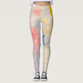Stollig Pastel Hues Dream Mönster Leggings
