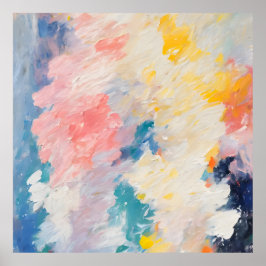 Stollig Pastel Hues Dream Mönster Poster