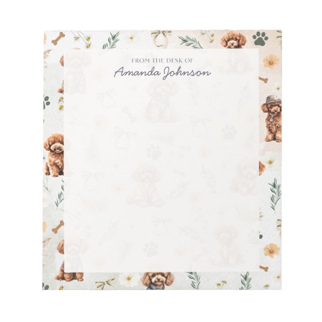 Stollig Pudel Pizzazz 2 Anteckningsblock (Framsida)