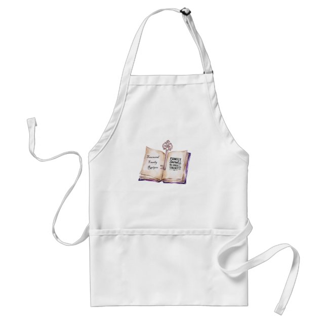 Stollig Treasured Recipes Apron Boho Kitchen Gift Förkläde (Framsidan)