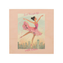 Stollig Twirling Ballerina med Grace Over City