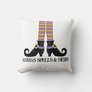 Stollig Witch Shoes Personlig Halloween Kudde