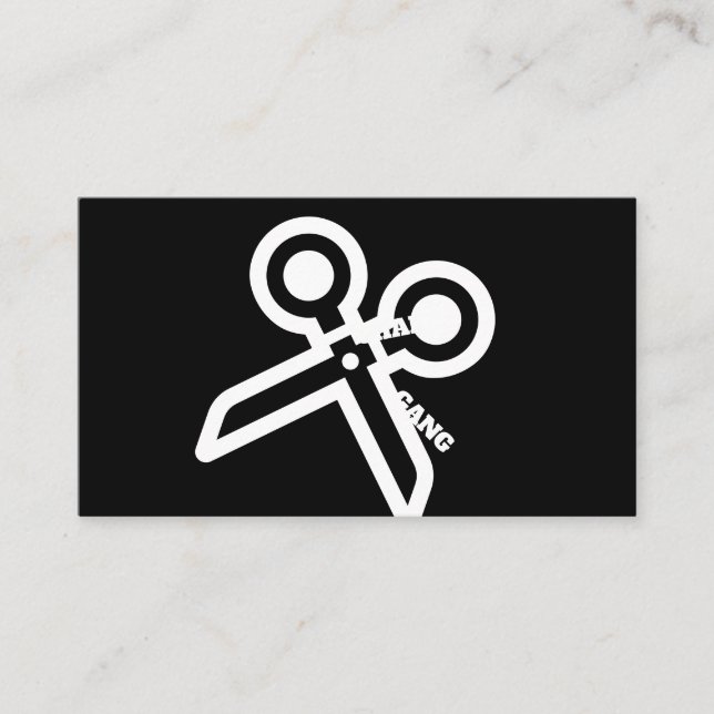 STOLLIGAN scissor visitkortar Visitkort (Framsida)