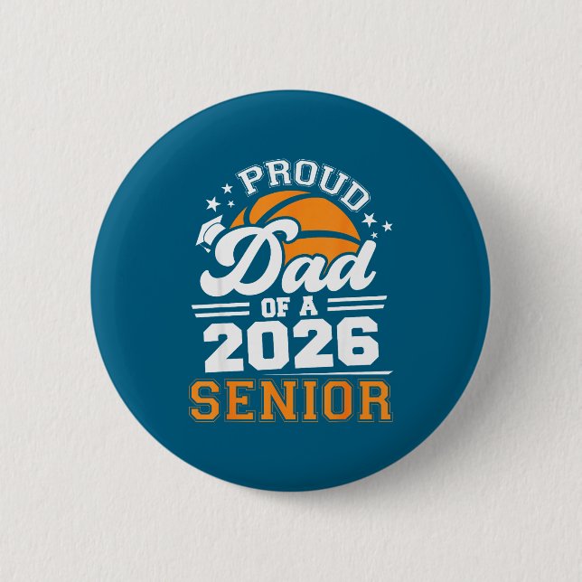 Stolpapa 2026 Senior Basketboll Design Knapp (Framsida)